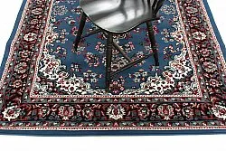 Wilton-tæppe - Peking (blå)