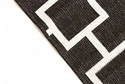 Tæpper til indendørs/udendørs brug - Brussels Silver (sort)