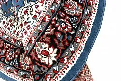 Rundt tæppe - Peking (blå)