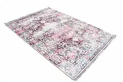 Rundt tæppe - Jedaida (rosa/multi)