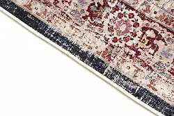 Rundt tæppe - Bouhjar (mørkeblå/multi)