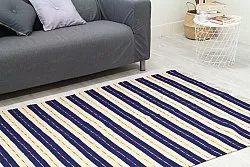 Kludetæppe - Alva (blå)