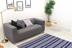 Kludetæppe - Ystad (blå)