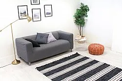 Kludetæppe - Kajsa (sort)