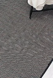 Kludetæppe - Marina (sort)