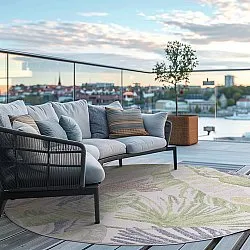 Runde tæpper - Indoor/Outdoor Havana (cream/multi)