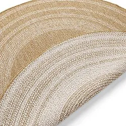 Rundt tæppe - Indoor/Outdoor Angus (natur)