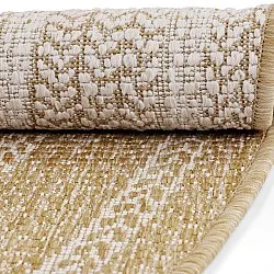 Rundt tæppe - Indoor/Outdoor Angus (natur)