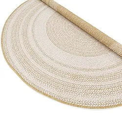 Rundt tæppe - Indoor/Outdoor Angus (natur)