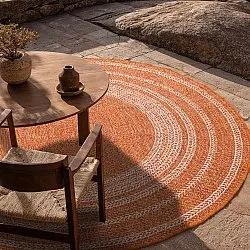 Rundt tæppe - Indoor/Outdoor Angus (rød)