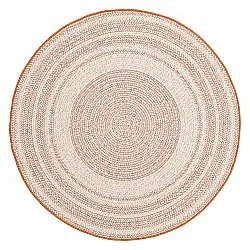 Rundt tæppe - Indoor/Outdoor Angus (rød)