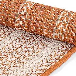 Rundt tæppe - Indoor/Outdoor Angus (rød)