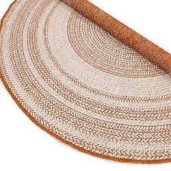 Rundt tæppe - Indoor/Outdoor Angus (rød)