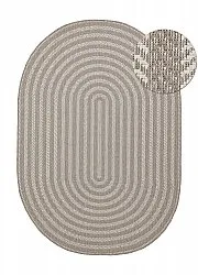Ovalt tæppe - Indoor/outdoor Leander (beige)