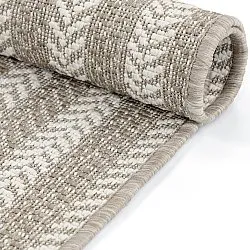 Ovalt tæppe - Indoor/outdoor Leander (beige)