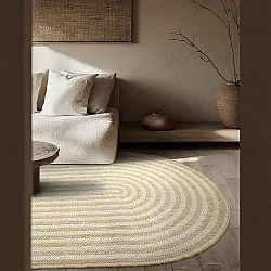 Ovalt tæppe - Indoor/outdoor Leander (natur)