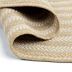 Ovalt tæppe - Indoor/outdoor Leander (natur)