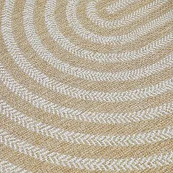 Ovalt tæppe - Indoor/outdoor Leander (natur)