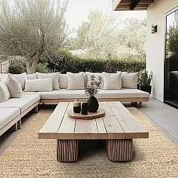 Tæpper til indendørs/udendørs brug - Milford Recycled PET (beige)