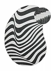 Tæpper til indendørs/udendørs brug - utomhusmatta - Remina (sort/hvid)