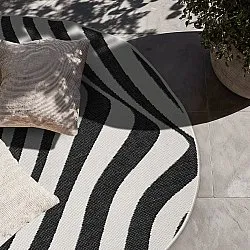 Tæpper til indendørs/udendørs brug - utomhusmatta - Remina (sort/hvid)