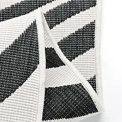 Tæpper til indendørs/udendørs brug - utomhusmatta - Remina (sort/hvid)