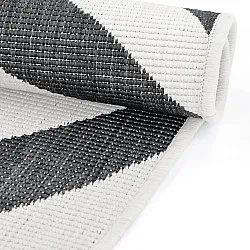 Tæpper til indendørs/udendørs brug - utomhusmatta - Remina (sort/hvid)