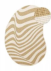 Tæpper til indendørs/udendørs brug - utomhusmatta - Remina (natur/hvid)