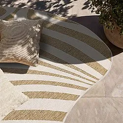 Tæpper til indendørs/udendørs brug - utomhusmatta - Remina (natur/hvid)