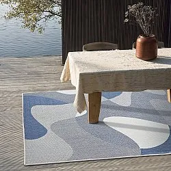 Tæpper til indendørs/udendørs brug - utomhusmatta - Somerville (blå)