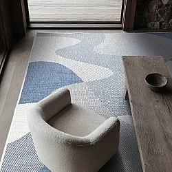 Tæpper til indendørs/udendørs brug - utomhusmatta - Somerville (blå)