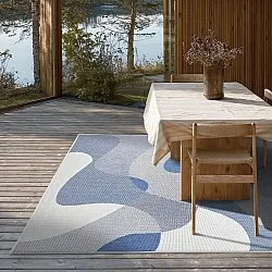 Tæpper til indendørs/udendørs brug - utomhusmatta - Somerville (blå)