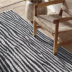 Tæpper til indendørs/udendørs brug - utomhusmatta - Vaura (sort/hvid)