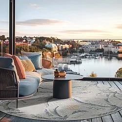 Runde tæpper - Indoor/Outdoor Roma (multi)