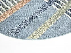 Runde tæpper - Indoor/Outdoor Trivia (blå/multi)