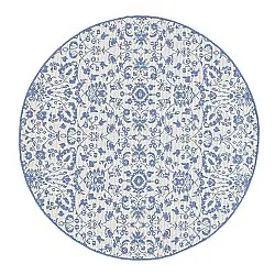 Rundt tæppe - Brussels Ocean (blå)