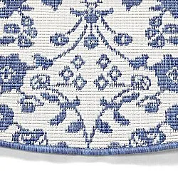 Rundt tæppe - Brussels Ocean (blå)