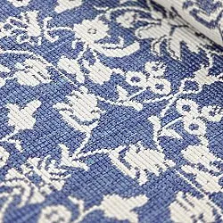 Rundt tæppe - Brussels Ocean (blå)