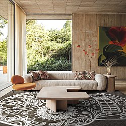 Tæpper til indendørs/udendørs brug - Raylan (sort)