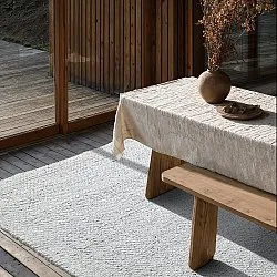 Tæpper til indendørs/udendørs brug - Arco Wool Look (grå/beige)