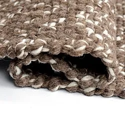 Tæpper til indendørs/udendørs brug - Orta Wool Look (brun)