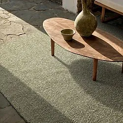 Tæpper til indendørs/udendørs brug - Orta Wool Look (mosgrøn)