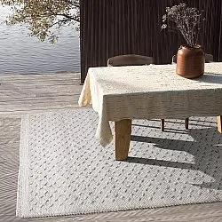 Tæpper til indendørs/udendørs brug - Todi Wool Look (grå/beige)