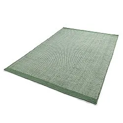 Tæpper til indendørs/udendørs brug - Coastal Wool Look (grøn/hvid)