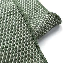 Tæpper til indendørs/udendørs brug - Coastal Wool Look (grøn/hvid)