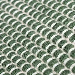 Tæpper til indendørs/udendørs brug - Coastal Wool Look (grøn/hvid)