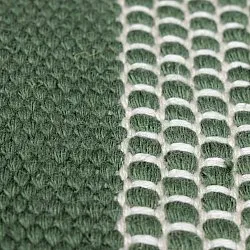 Tæpper til indendørs/udendørs brug - Coastal Wool Look (grøn/hvid)