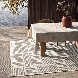 Tæpper til indendørs/udendørs brug - Cordoba (taupe)