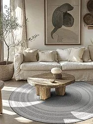 Runde tæpper - Indoor/Outdoor Angus (grå)