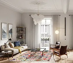 Wilton-tæppe - Kulu (multi)